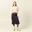 Pull manches longues creme femme