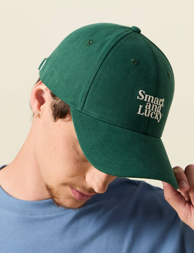Casquette vert homme