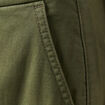 Pantalon cargo battle 7/8ème vert kaki femme