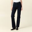 Jeans flare taille haute denim brut femme
