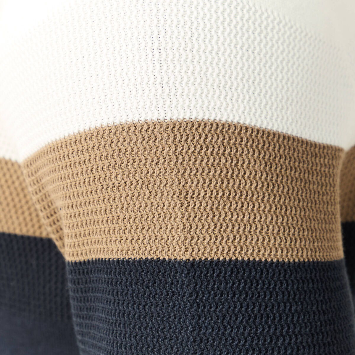 Pull manches longues ecru homme