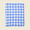 Foulard bleu electrique femme