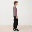 T-shirt manches longues mauve homme