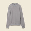 Pull col rond manches longues gris homme