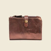 Portefeuille marron cognac femme