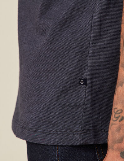 T-shirt éco-responsable bleu foncé homme