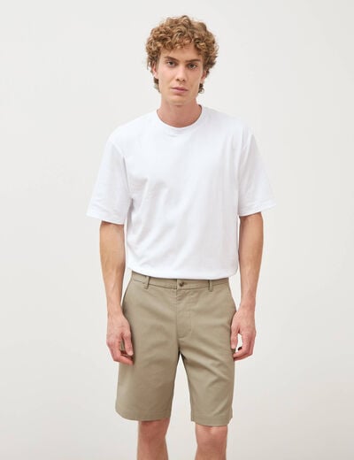 Bermuda vert kaki homme