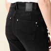 Jeans mom slim denim noir femme