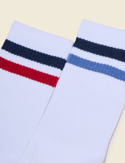 Lot de 2 paires de chaussettes blanc homme