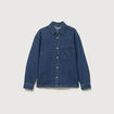 Surchemise oversize en jeans coton denim stone homme
