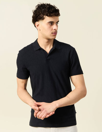 Polo manches courtes noir homme