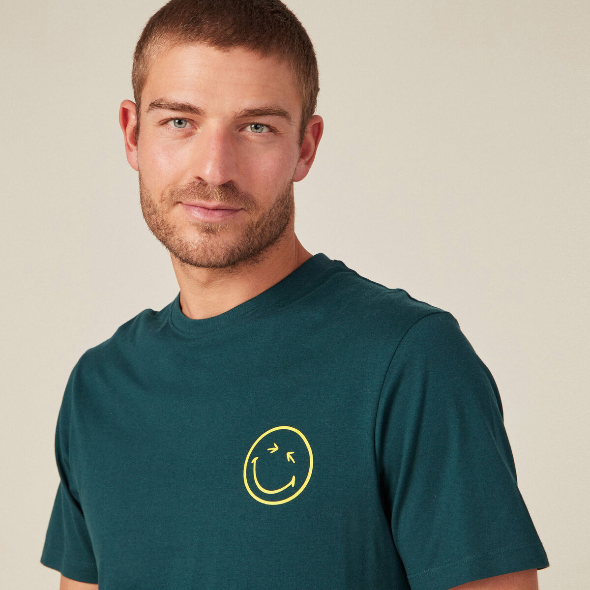 T-shirt SmileyWorld bleu marine homme
