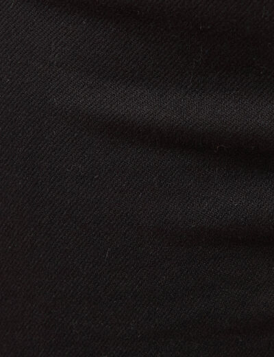 Jeans large taille haute denim noir femme
