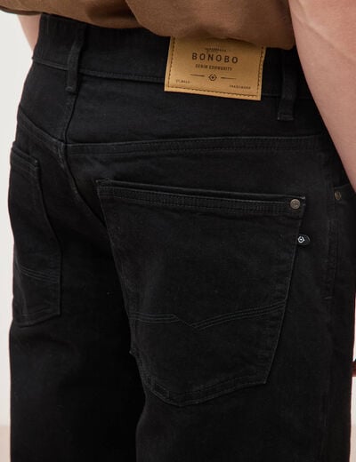 Jeans regular longueur 32 denim noir homme