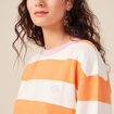 Sweat éco-responsable orange clair femme