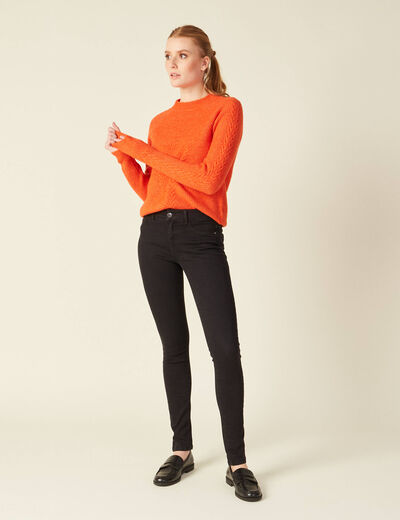 Jeans jegging denim noir femme