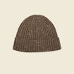 Bonnet tricoté vert kaki homme