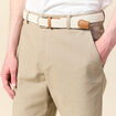 Bermuda droit chino ceinture sable homme