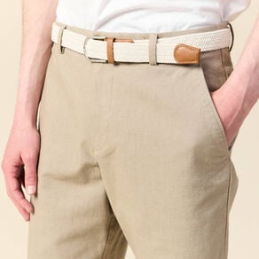 bermuda droit chino ceinture sable homme Bermuda droit chino ceinture sable homme