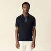 Polo manches courtes bleu marine homme