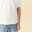 T-shirt en coton ecru homme
