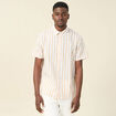 Chemise manches courtes beige homme