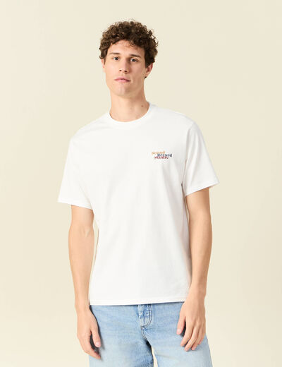 T-shirt éco-responsable ecru homme