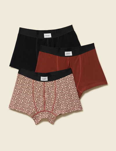 Pack de 3 boxers noir homme