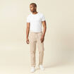 Pantalon chino jogger beige homme
