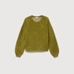 Sweat manches longues vert kaki femme