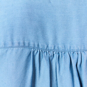 Blouse manches longues denim stone femme