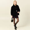 Jupe droite bleu marine femme