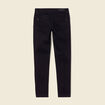 Jeans skinny zippé denim noir femme