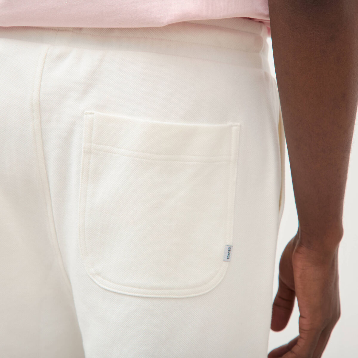 Short jogpant ecru homme