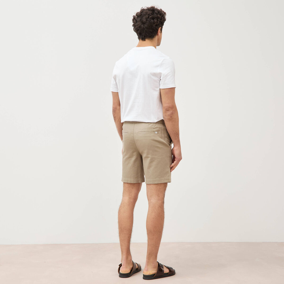 Bermuda vert kaki homme
