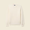 Pull fin manches longues col rond ecru homme