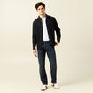 Jeans regular used denim gris homme