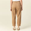 Jeans slouchy 7/8ème vert kaki femme