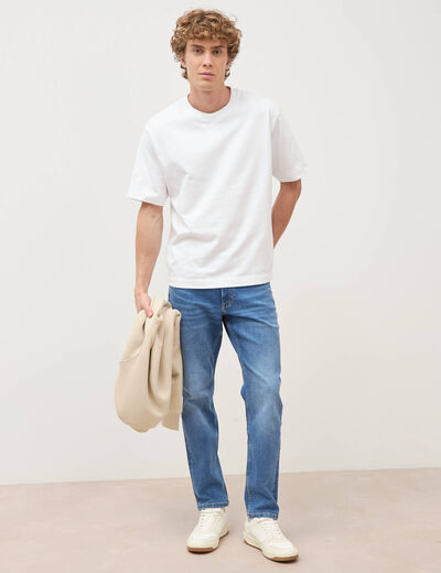 Jeans slim longueur 30 denim stone homme