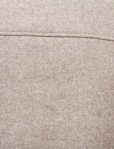 Surchemise boutonn&eacute;e beige homme
