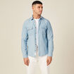 Chemise en jean bleu clair homme