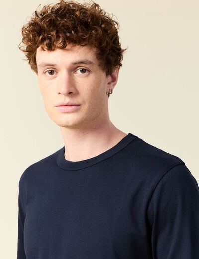 T-shirt éco-responsable bleu marine homme
