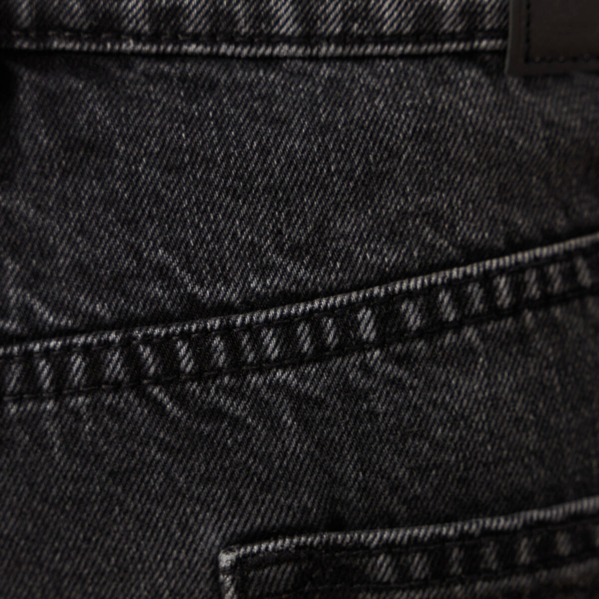 Jeans loose 5 poches denim noir homme