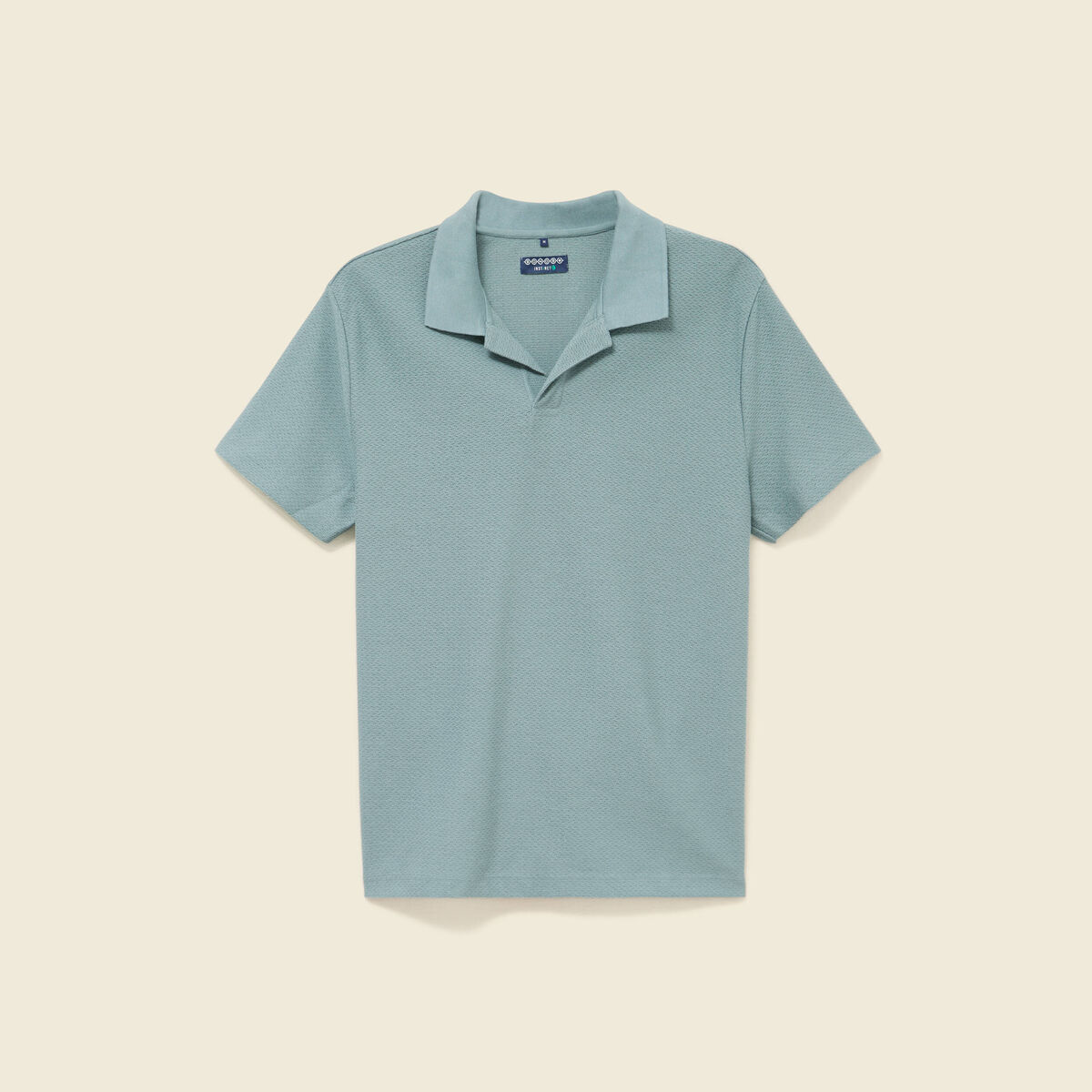 Polo manches courtes bleu gris homme