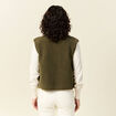 Gilet sans manches vert kaki femme