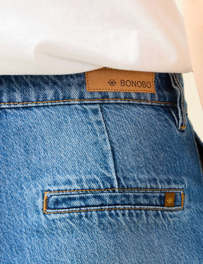 Jeans boyfriend 7/8ème denim stone femme