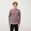 T-shirt manches longues mauve homme