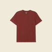 T-shirt éco-responsable marron cognac homme