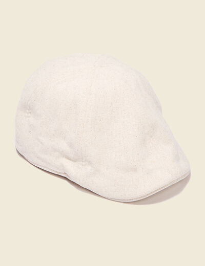 Casquette anglaise sable homme