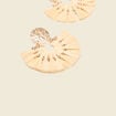 Boucles d'oreilles pendantes sable femme